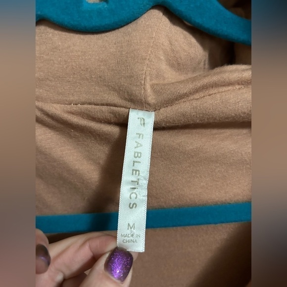 *Bundle Only! Fabletics Lotta Sherpa Half Zip Cozy Pullover Pink Peach Medium - Picture 4 of 7